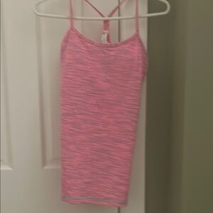 Pink Strappy Tank Top